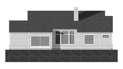 The Maple Ridge house plan, exterior view 3